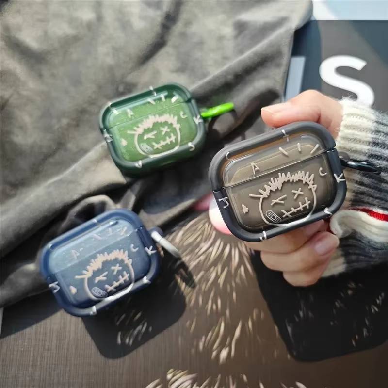 Trend Transparent Protection Bluetooth Wireless Headset Cases For Airpods Pro 3 4 Pro3 Pro2 Shockproof Headphones Cover Box
