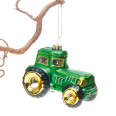 Julekugle Grøn traktor