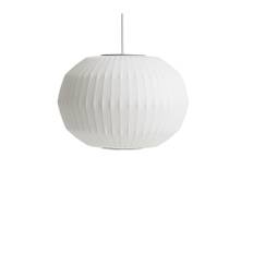 HAY - Nelson Angled Sphere Bubble Pendant Medium Off-White - Pendellamper - George Nelson - Hvid