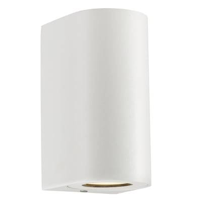 Nordlux Canto Maxi 2 udendørs væglampe, GU10, hvid, inkl. Philips, 3000K, 265lm, ikke dæmpbar