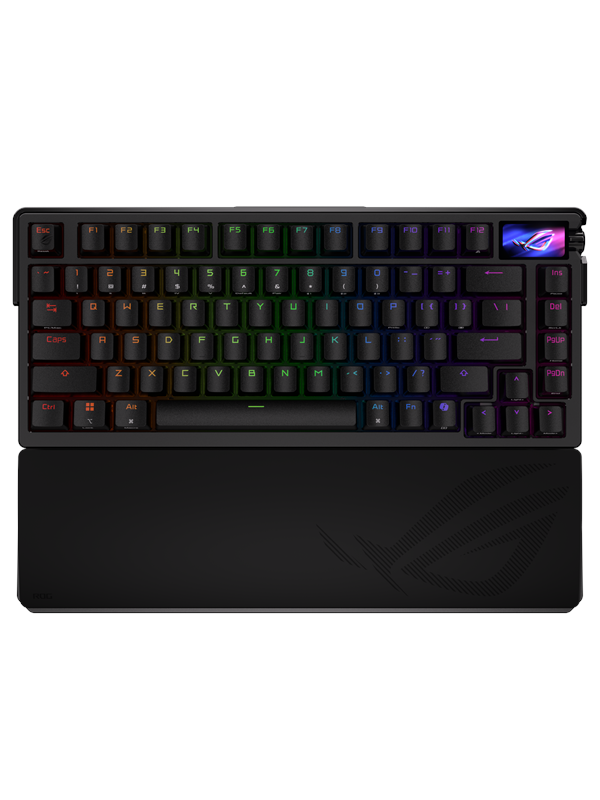 ASUS ROG Azoth Extreme 75% - Wireless DIY Custom RGB - Gaming Keyboard - Utan numpad - Nordisk - Svart
