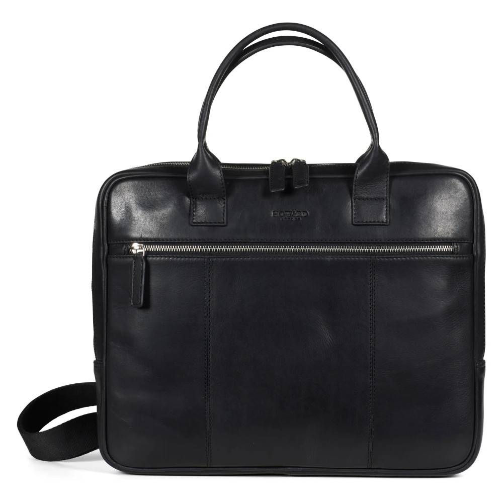 Howard London Conrad Laptop Taske - Tasker - Herre - Sort - ONE SIZE - Uld