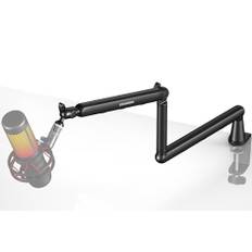 Mikrofonarm, Aokeo AK-55 skrivbord lågprofil mikrofon bomarmstativ, lämpligt för Blue Yeti, Snowball ICE, HyperX QuadCast, SoloCast, Elgato Wave, etc
