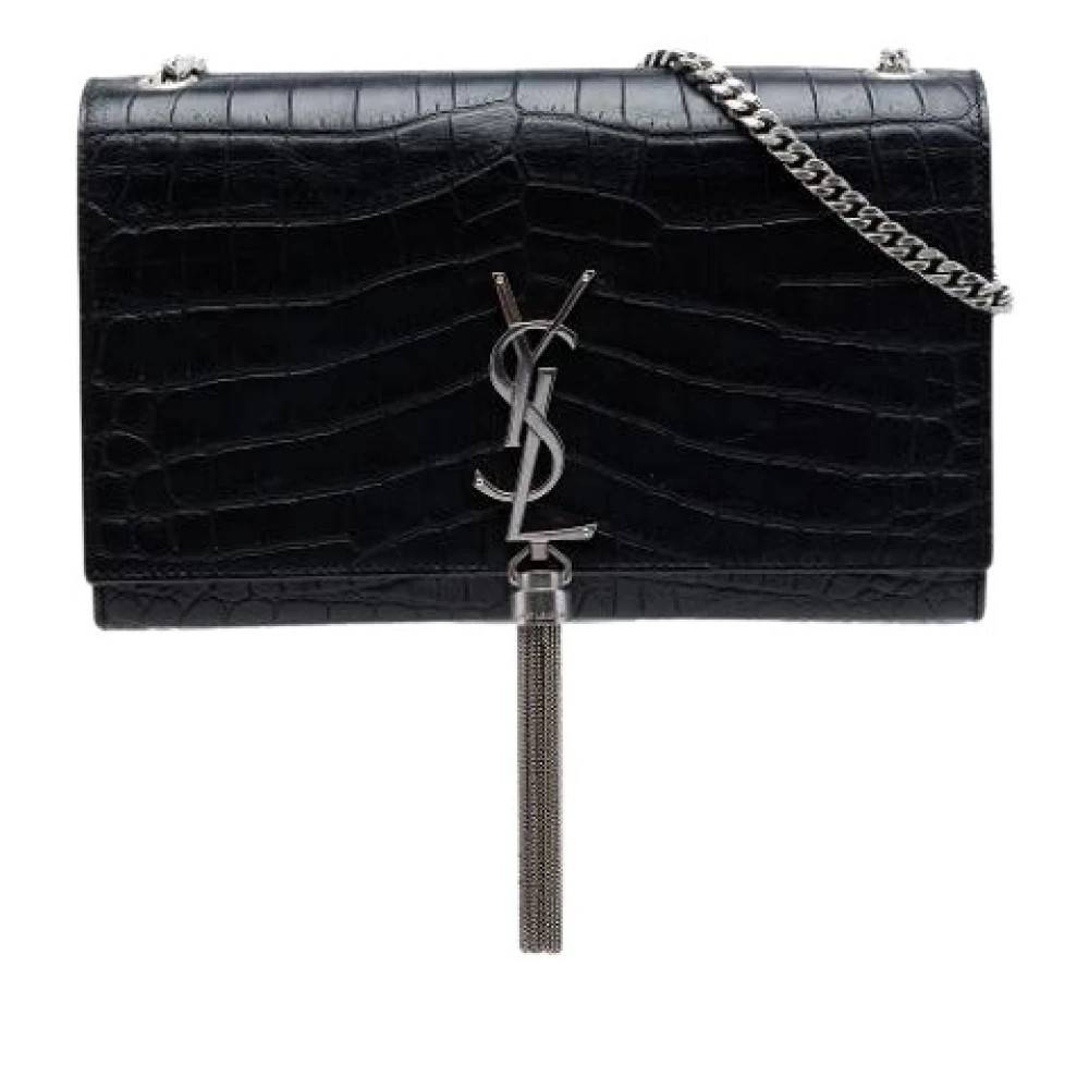 Yves Saint Laurent Vintage Pre-owned Kate Skuldertaske - Vintage - Dame - Sort - ONE SIZE - Uld