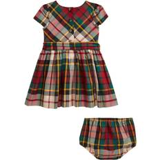 Polo Ralph Lauren Poly Taffetawvn-dresses Str 9M / 9-12 mdr - 185 Red Cream Multi Kjoler hos Magasin