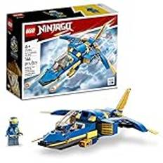 LEGO NINJAGO Jay's Lightning Jet EVO 71784 - Ninja Plane Builder, samlarobjekt födelsedagspresent till barnbarn, pojkar och flickor från 7 år