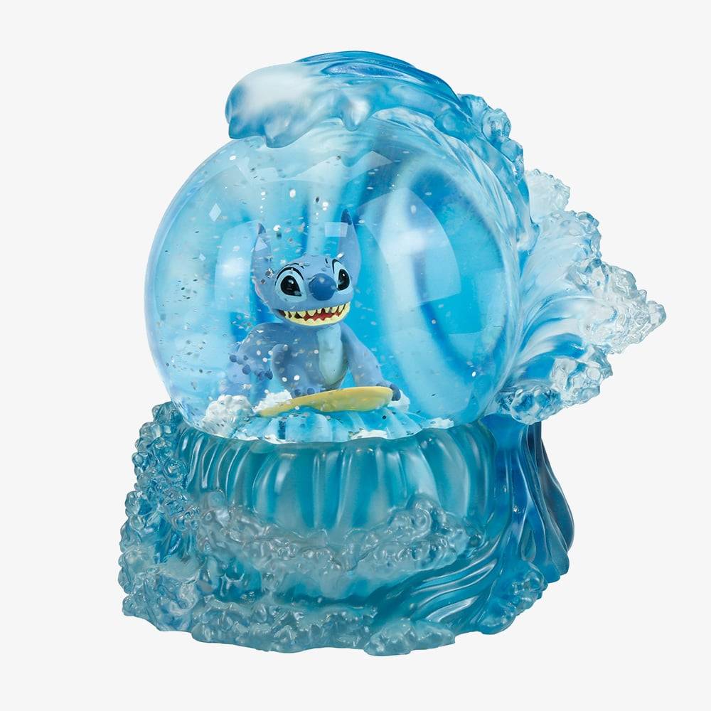 Disney Showcase Stitch Surfing Waterball Ornament 6016305 - Blue