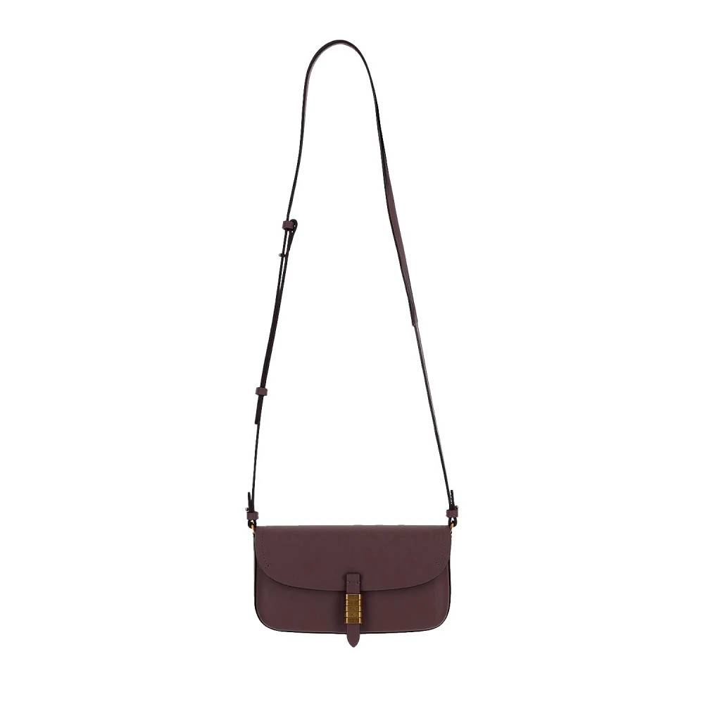 PINKO Sadel taske medium flad skulder taske - Tasker - Dame - Rød - ONE SIZE - Uld