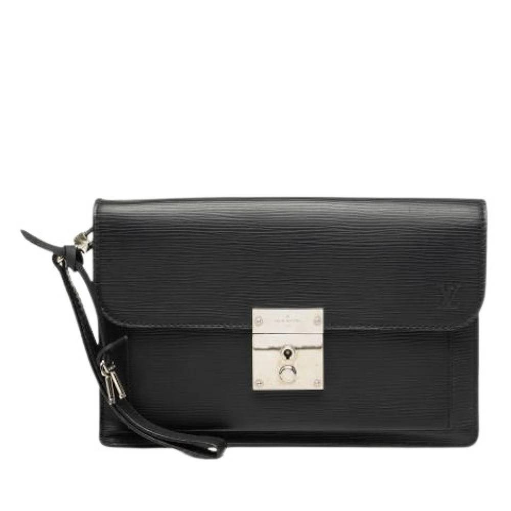 Louis Vuitton Vintage Pre-owned Belaia Clutch - Vintage - Dame - Sort - ONE SIZE - Læder