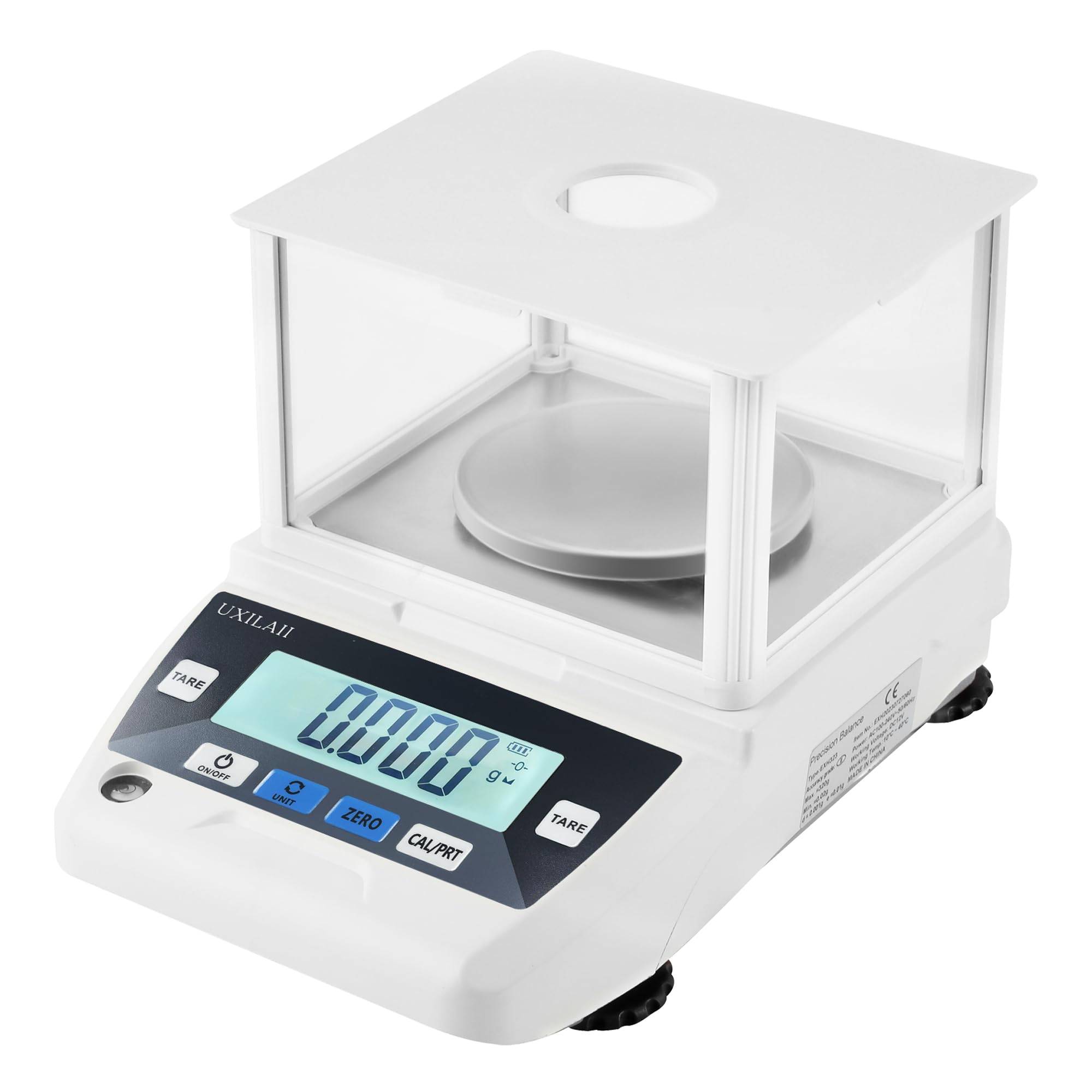 UXILAII Digital Precision PSE Power Precision Analytical Weighing Electronic Precision Jewelry Top Plate Japanese Instruction Manual Calibration