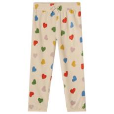 Kuling - Northpole Fleecebyxor Rainbow Hearts - Vit