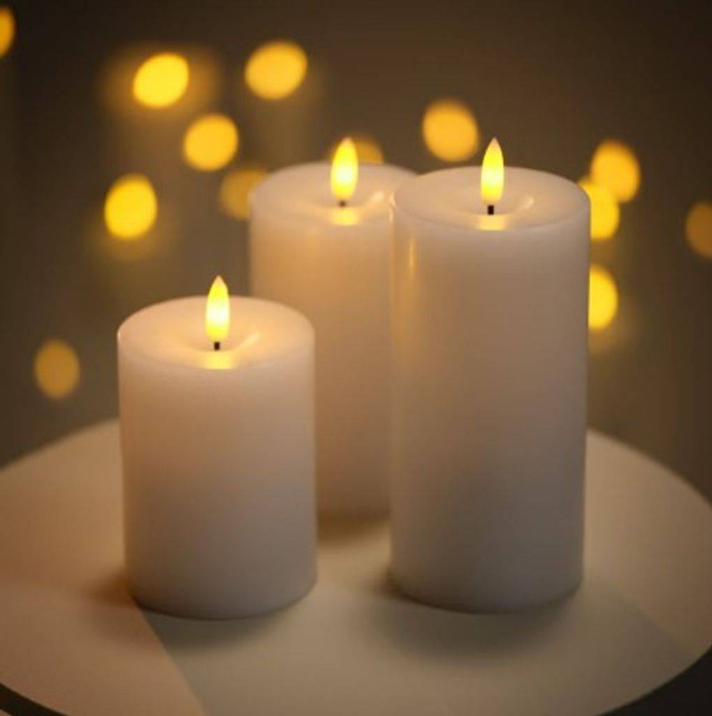 Northlight LED Bloklys 3-pack med Timer og Touch