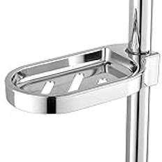 Tvålhållare för Duschstång, Tvålkopp, Duschtvålbricka, Porte Savon Douche, Ingen Borrning, Tvålhållare, Duschbricka, Justerbar