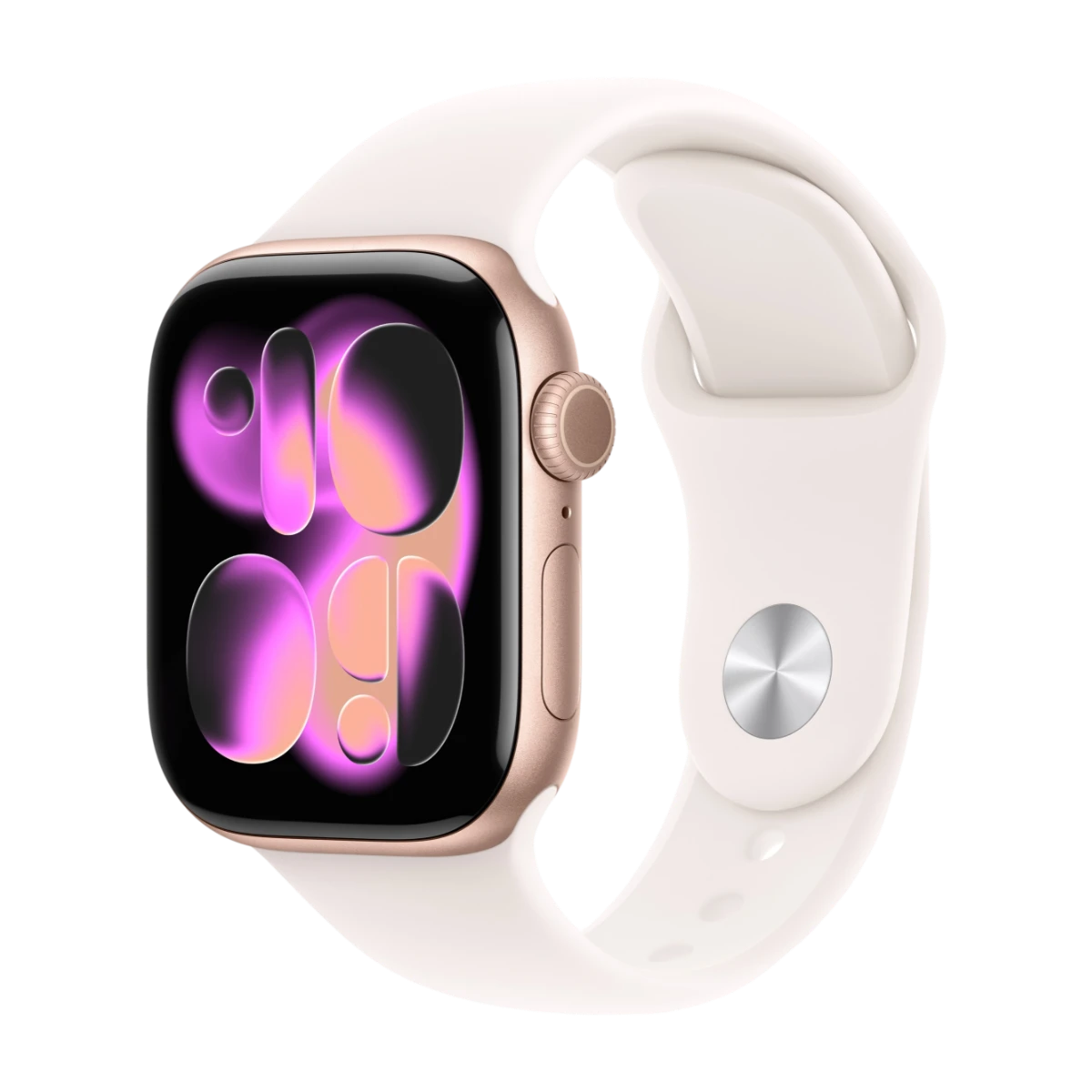 Apple Apple Watch Series 11 GPS + Cell 42 mm rosaguld aluminum, sart fersken sportsrem - M/L