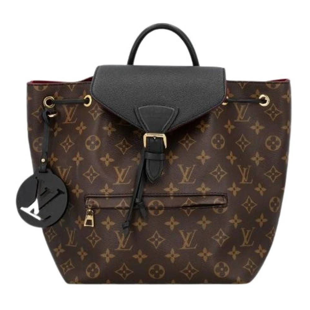 Louis Vuitton Vintage Pre-owned Montsouris PM Backpack - Vintage - Dame - Brun - ONE SIZE - Uld