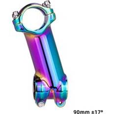Ztto rainbow mtb landsvägscykel oil slick stam 17 7 grader 60 70 80 90mm höghållfast lättviktspassform 31.8mm styre xc am - 17 grader 90 regnbåge