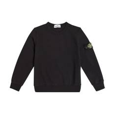 Stone Island Junior Compass cotton sweatshirt - black - Y 14