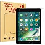 Ny iPad 9.7 2017 & 2018/iPad Pro 9.7/iPad Air 2/iPad skärm med härdat glas, BMOUO skärmskydd med härdat glas [9H hårdhet] [kristallklar] [bubbelfri]