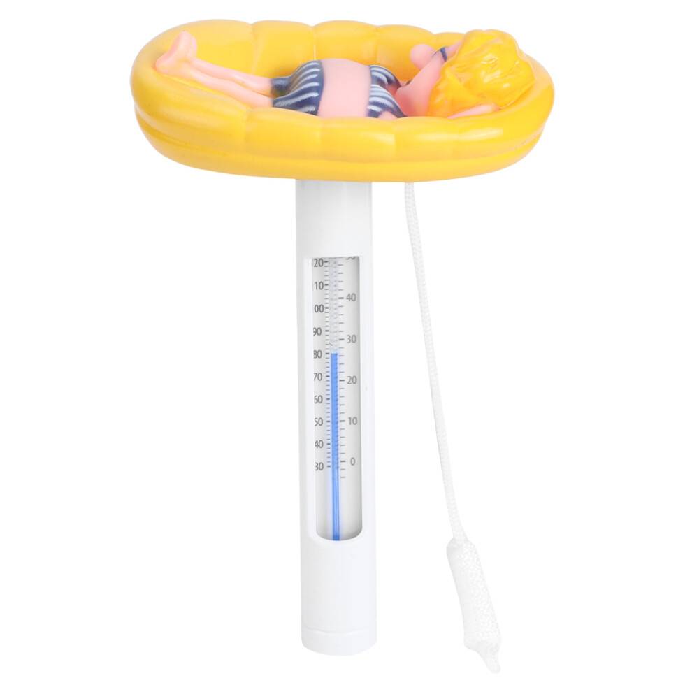 Termometer til swimmingpooldekoration, vandtermometer med tegneseriedesign til præcis temperaturaflæsning, holdbart PP-materiale, flydende