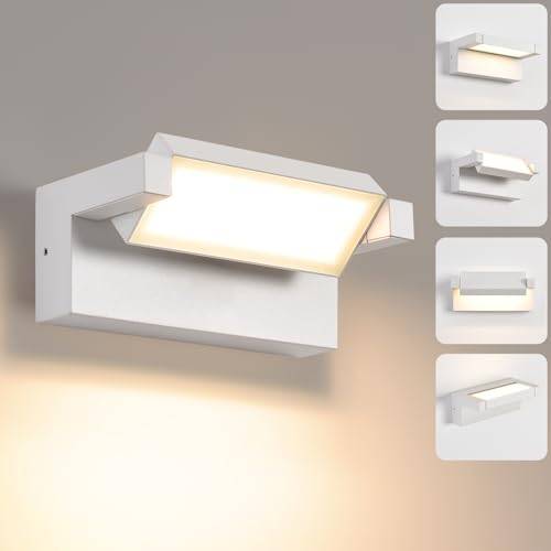 KUKAK Wandleuchte Außen Innen 22W LED,IP65 Außenleuchte Außenlampe Wand