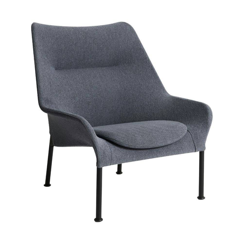 HAY O2 Lounge Chair Soft Grey & Black
