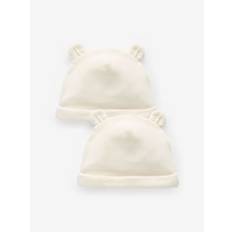 Next Velour Baby Beanie Hats 2 Pack (0-12mths)Op til 3 måneder (50 - 62cm)