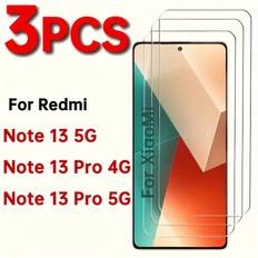 TEMU 3pcs Screen Protector Glass For Xiaomi Redmi Note 13 5g 13 Pro 4g 13 Pro 5g Protective Film Redmi Note 13 5g 13 Pro 4g 13 Pro 5g Ltempered Glass