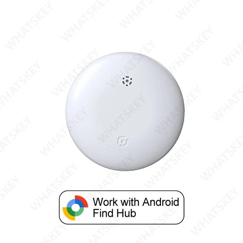 Google Find My Device Pet Collar Tracker for Cats & Dogs — Android Compatible - White Tracker