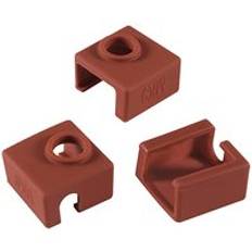 3 st silikonstrumpa mk7 mk8 mk9 silikonstrumpa för creality ender 3, ender 3 pro, ender 5, ender 5 pro, cr -10/10s, anet a8 - Brun