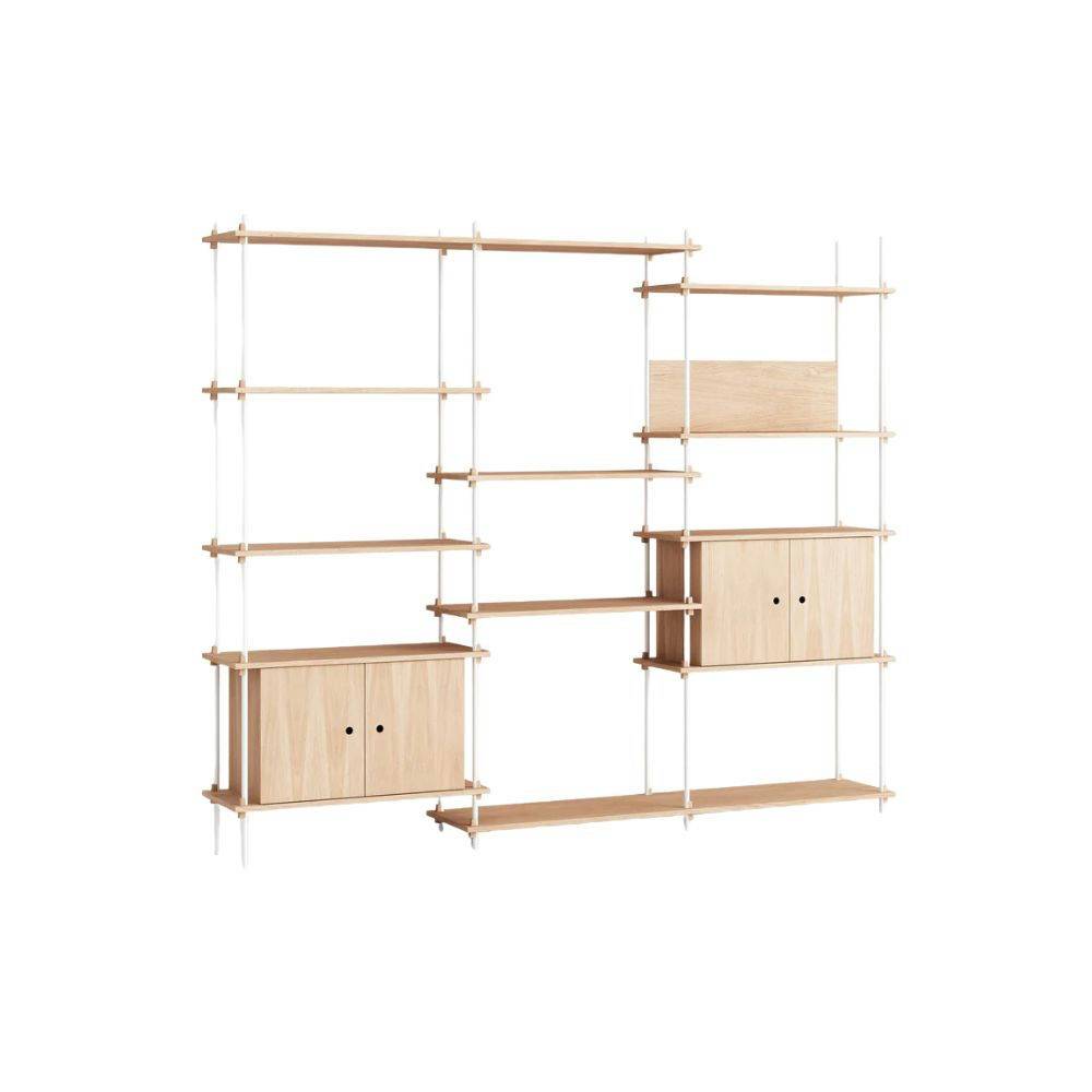 Moebe Shelving System (S.200.3.B) Oak/White