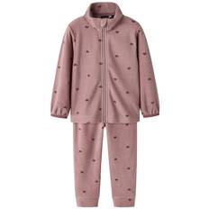 Name It Fleeceset - NmnSpektra - Woodrose m. Hjärtan - Name It - 1½ år (86) - Fleecejacka