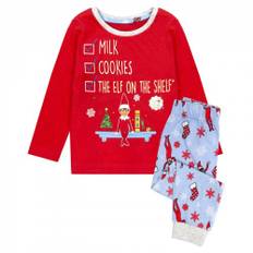 The Elf on the Shelf Childrens/Kids Christmas Long Pyjama Set - 2-3 Years / Red-Blue