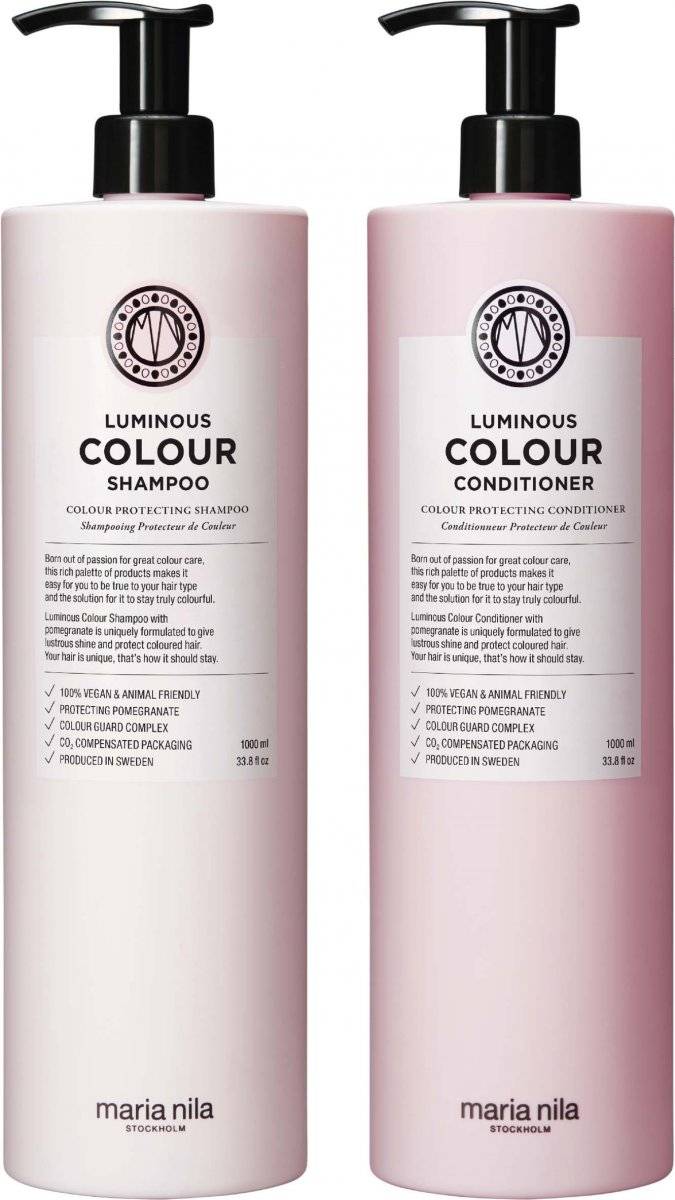 Maria Nila - Luminous Colour Bundle Shampoo & Conditioner Duo 1000 ml