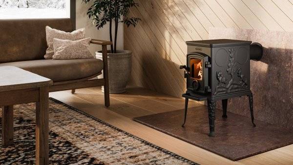 Gjutjärnskamin Dovre 101 CBS (Gjutjärnskamin Dovre 101 CBS: Stos för toppanslutning D125mm)