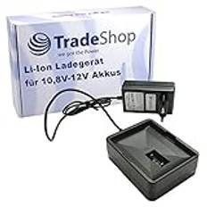 Trade-Shop 10,8 V-12 V Li-Ion batteriladdare kompatibel med AEG/Ryobi 30164002, 130503008, 5132000046, BPL-1213, BPN-1213, RB12L13, BS12CA, LSD1201