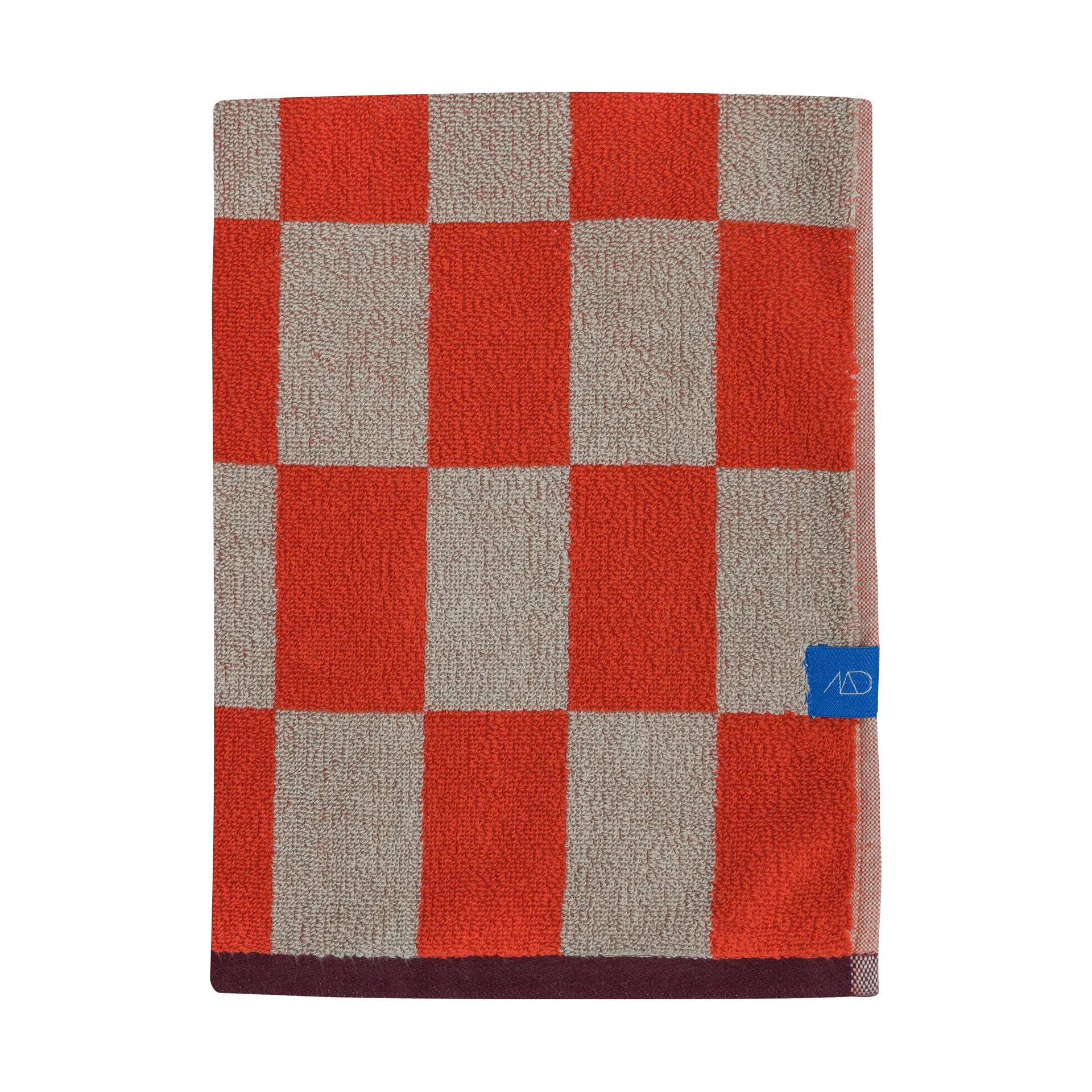 Mette Ditmer Retro handduk Dark orange, 70x33 cm - Orange