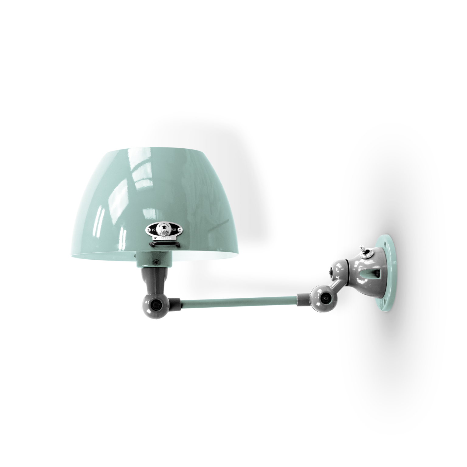 Aicler AIC701 væglampe fra Jieldé - Vespa green / Poleret/blank