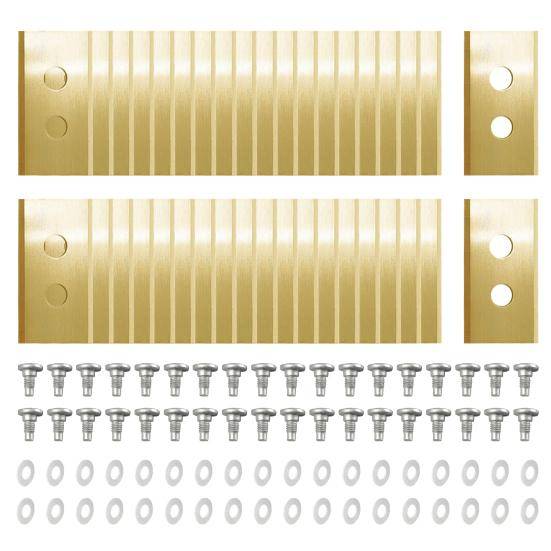 36 Set Gräsklippare Reservblad Metallblad Gräsklippare Tillbehör för Mammotion Luba Yuka Robotgräsklippare silver