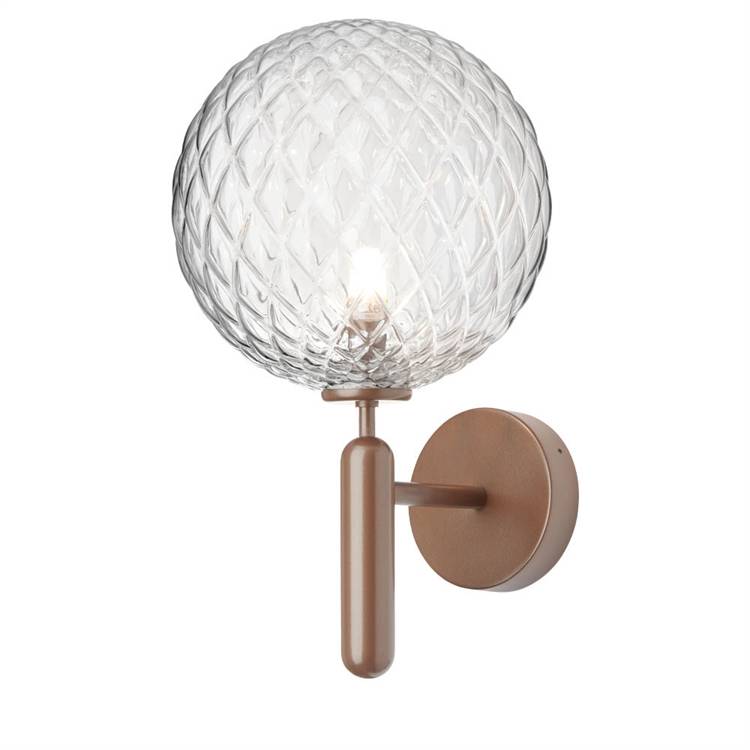 Nuura Miira utomhusvägglampa Dark Bronze/Optic Clear