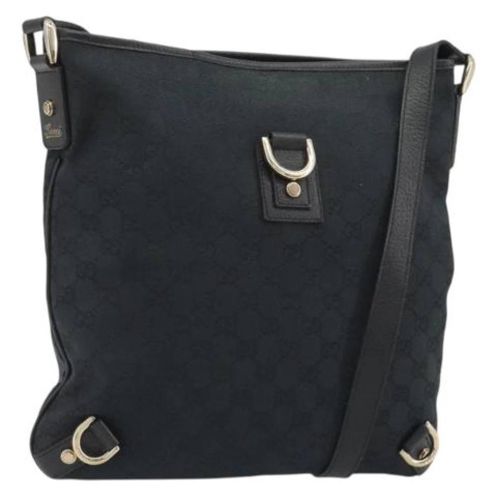 Gucci Vintage Pre-owned GG Canvas Skuldertaske - Vintage - Dame - Sort - ONE SIZE - Uld