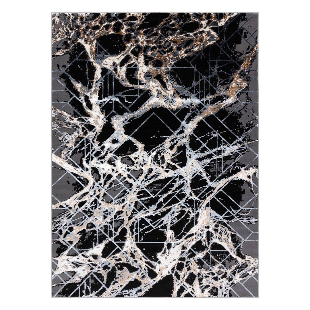 Gulvtæppe - Hakano Welli Abstract 2, grå, 120×170 cm