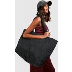 Oversize Quiltad Väska, Black