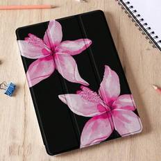 Skyddsfodral för surfplatta med blommigt rosa hibiskusmönster, kompatibelt med iPad 10,2-tums, iPad Pro 2021/2020, iPad 9:e/10:e generationen, Galaxy - Multifärgad (Multi-size)