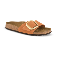 Birkenstock Madrid Big Buckle med Narrow Original fodseng Nubuck Pecan - 39