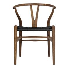 CH24 Y-Chair - Smoked Oiled Oak/Black