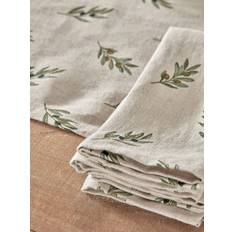 Sophie Allport Sophie Allport Natural Linen Olive Napkins Set of 4
