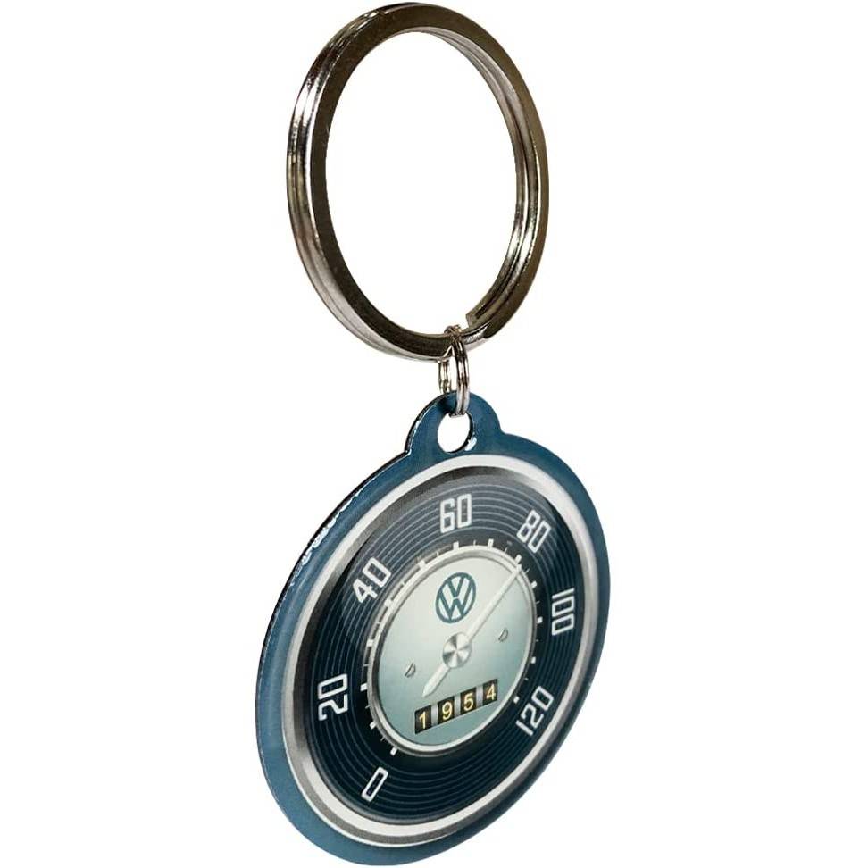 NØGLERING I METAL - VW SPEEDOMETER (0-120) - 1 STK