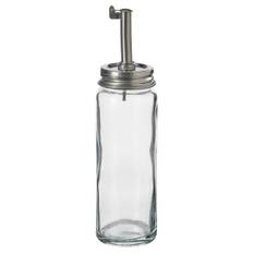 IKEA - CITRONHAJ flaske olie/eddike, klart glas/rustfrit stål, 16 cm
