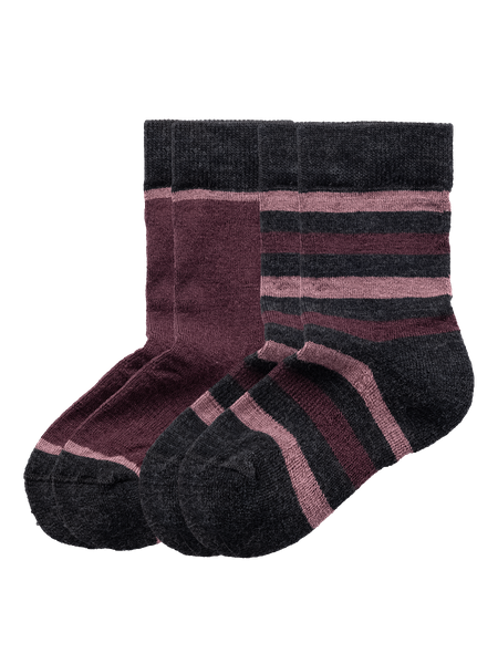 Vedby Wool Sock Kids 2-P - Rosa (33-36)