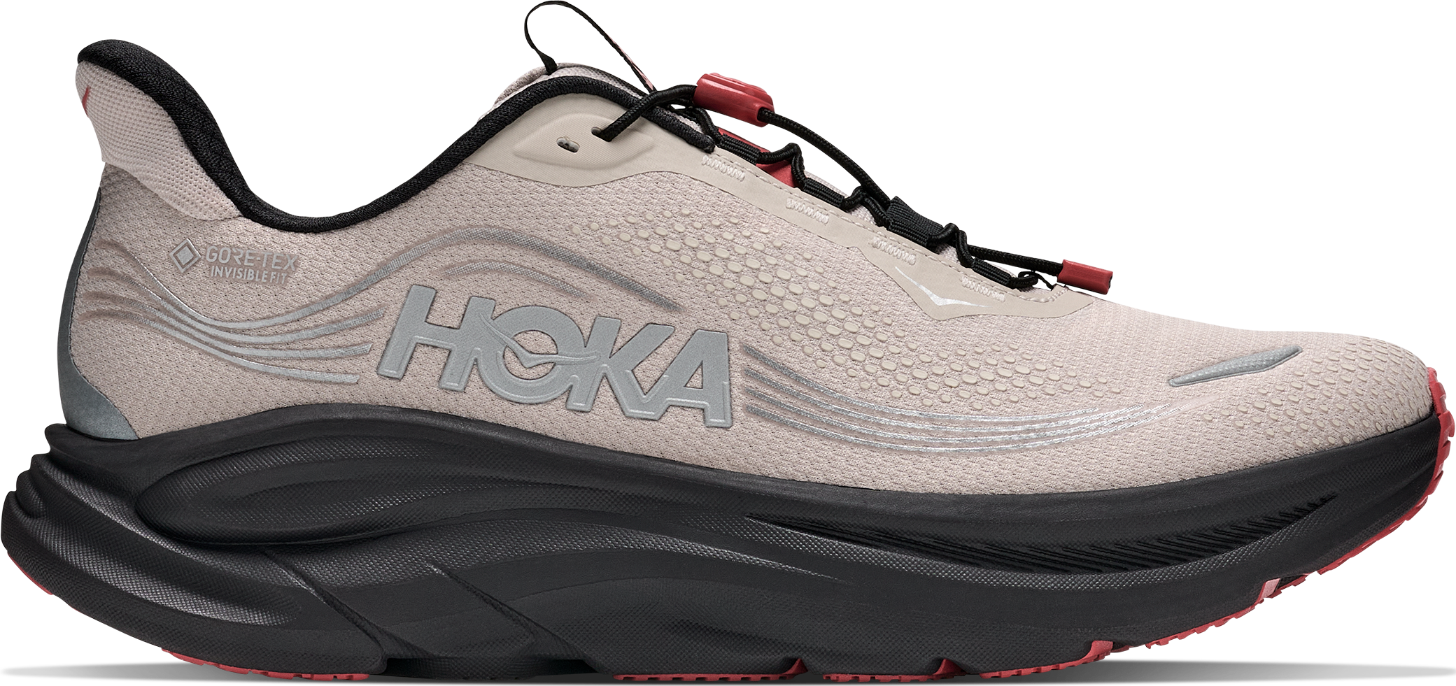 Hoka Men's Clifton 11 GORE-TEX River Rock Grey / Carbon Black, 41 ⅓